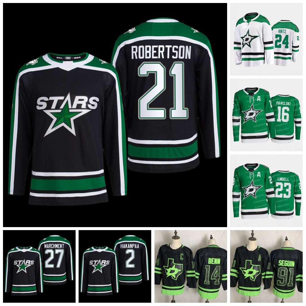 

Dallas 21 Jason Robertson Stars Jersey Mason Marchment Jamie Benn Max Domi Miro Heiskanen Roope Hintz Tyler Seguin Jani Hakanpaa Joe Pavelski Evgenii Dadonov, Mens s-3xl