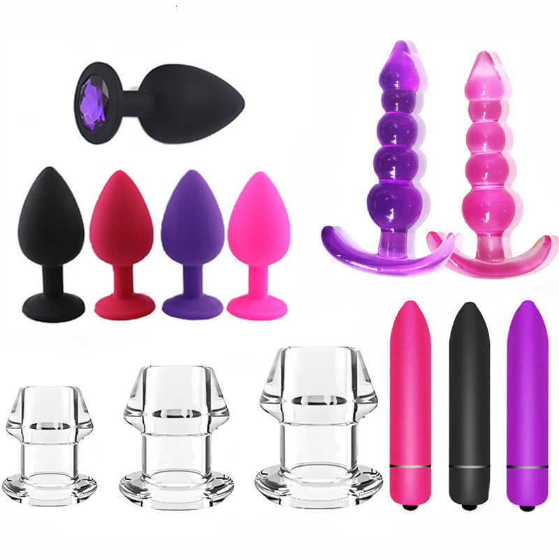 Electric massagers Sex toys masager Silicone Butt Plug Anal Unisex shop Adult Goods Toys For Women Men Trainer Couples MasturbatingKODH-image-812409828