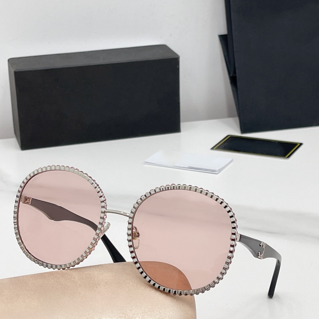 new fashion designer sunglasses women vintage With diamonds on large round frame design eyeglasses for men eyeglass leisure UV400 protection eyewear