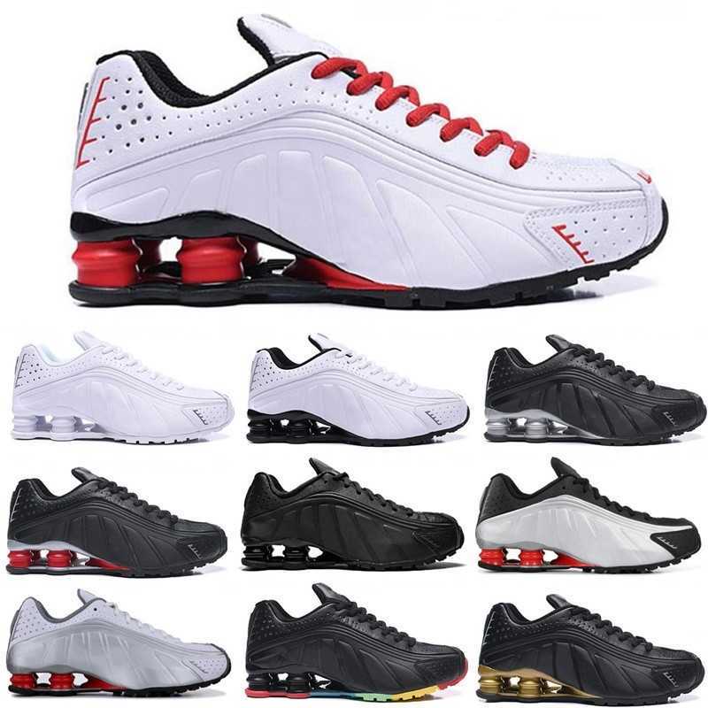 

Shoes R4 Men Shox Zapatillas Hombre Gold Rainbow Sport Sneakers Chaussures Designer Size 40-45, 10