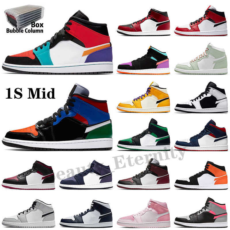 

Wholesale 1 1s Basketball Shoes Mens Womens High OG Jorden Sneakers Mid Light Smoke Grey Hyper Royal Barely Orange Court Purple, Color 7
