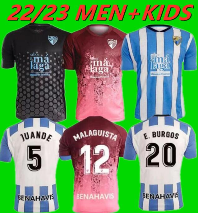 

22/23 Malaga Soccer Jerseys 2022 2023 third K Bare JUANPI ADRIAN CF Football Shirt BAR Casas Juankar LUIS MUNOZ camiseta de futbol Juande jersey men kids kit uniforms 88