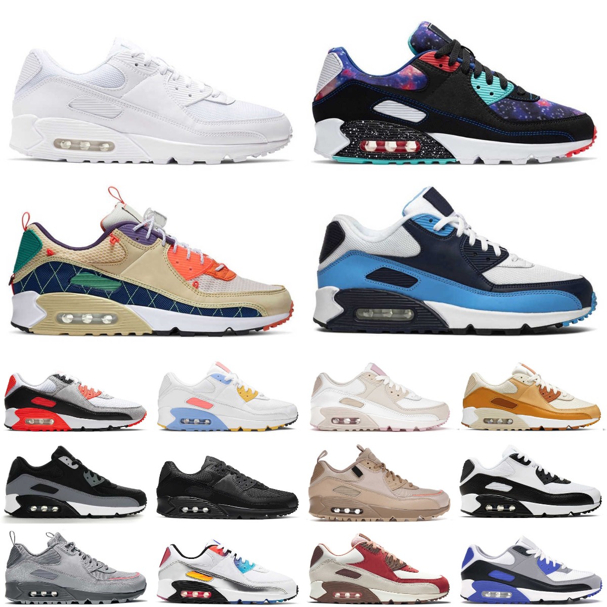 

Designer 90 running shoes 90s men women chaussures Camo UNC USA Ultramarine Supernova Triple black white CNY mens trainers Outdoor Sports Trainer Sneakers, Box