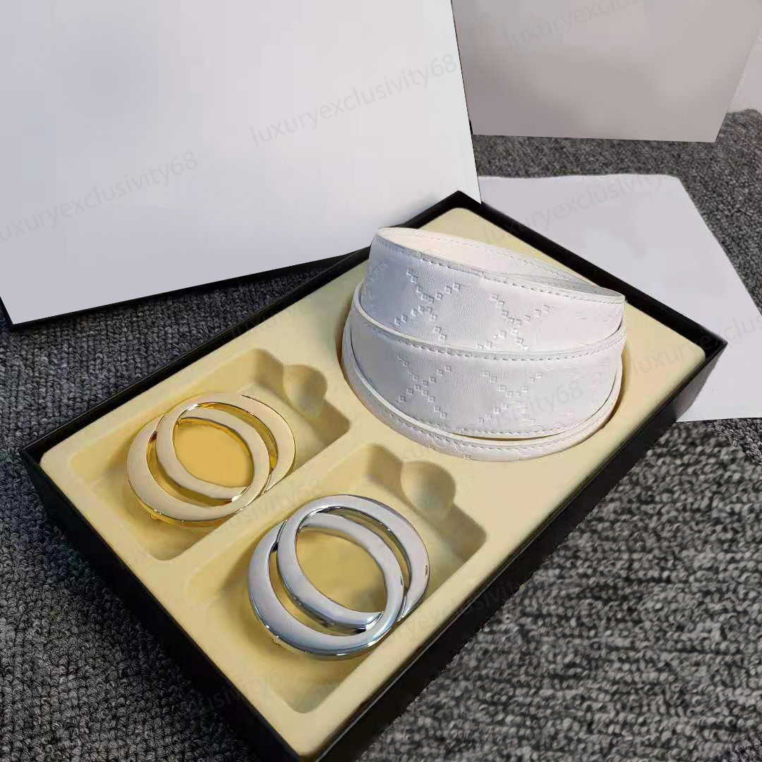 

Fashion Double Buckle Belts Hipster Designer Men039s and Women039s Leather with Box Smooth Buckle Highgrade Gifts Lux, Width3.8cm with box