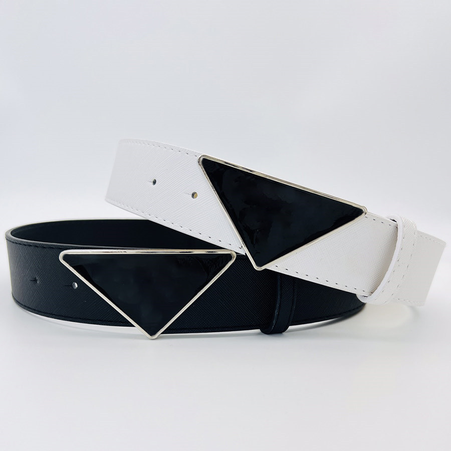 

Fashionable Belt Classic Style Belts for Man Woman Available in Black and White 2 Colors Simple Fashion Buckle Width 4.0cm, As pics