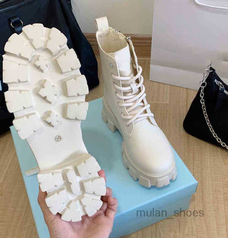 

Top Sale OG High Top Fashion Leather Boots For Women Autumn And Winter Brand New Lace Up Side Zipper Martin Boot Woman's P Chunky Heel Warm Walking Shoes 2023, Black