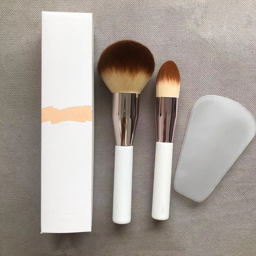 

Luxury Lamer Powder & Foundation Brush Soft Hair Face Bronzer Contour Brushes with box