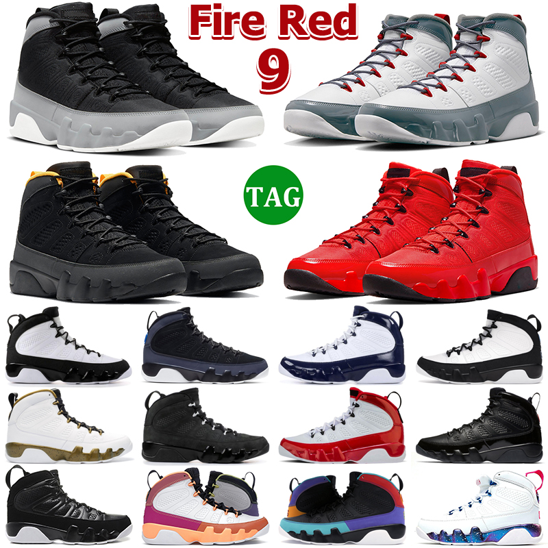 

Fire Red OG 9 Men Basketball Shoes 9s Particle Grey Racer Pearl University Blue Gold Bred Patent Anthracite Statue Space Jace Mens Trainers Sports Sneakers