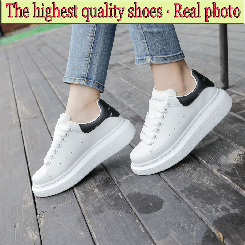 Designers baskets surdimensionnées chaussures décontractées semelle en cuir véritable blanc noir luxe velours daim femmes espadrilles hommes de h