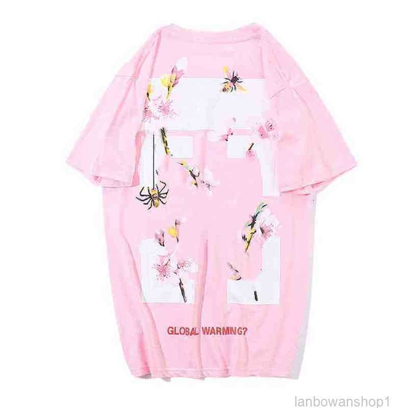 

Men's T-shirts Off Offs White New Street Fashion Brand Couple Star with Short Sleeve T-shirt Printed Letter x the Back Printteo8, 12