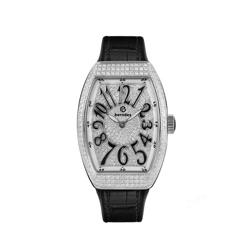 Women's Watch Stars Diamond Fashion Beautiful Stainless Steel Metal Shell Rubber Leather Suitable for Wedding Anniversary Gift-image-817605038