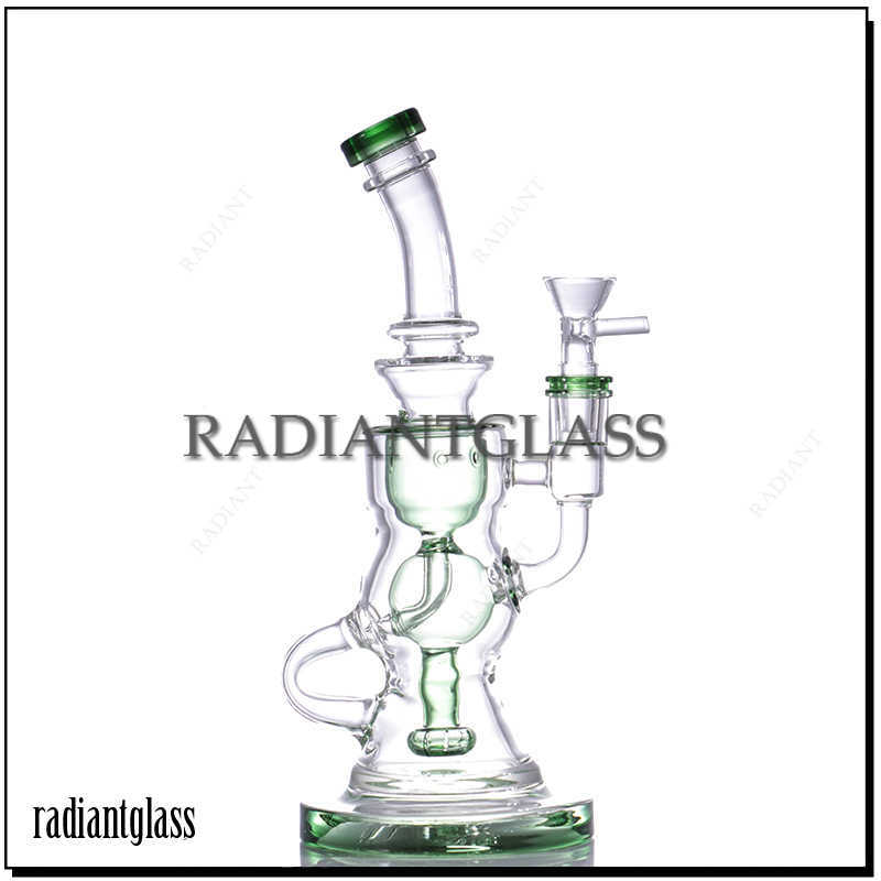 

Hookahs Recycler Thick Glass Bong showerhead Showerhead percolator for smoking mini bongs handmade wholesale china
