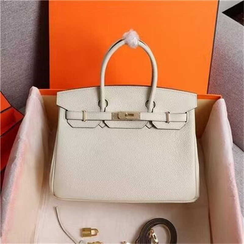 

2022 luxury designer first layer cowhide platinum women's bag leather bride large capacity shoulder bag, Box