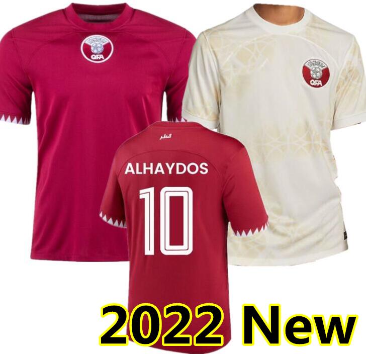 

2022 2023 Qatar Soccer Jerseys ALHAYDOS AFIF ALI HATEM HAYDOS BOUDIAF HASSAN MUNTARI KHOUKHI ASAD ALMOEZ home away 22 23 football shirt, Away adult world cup