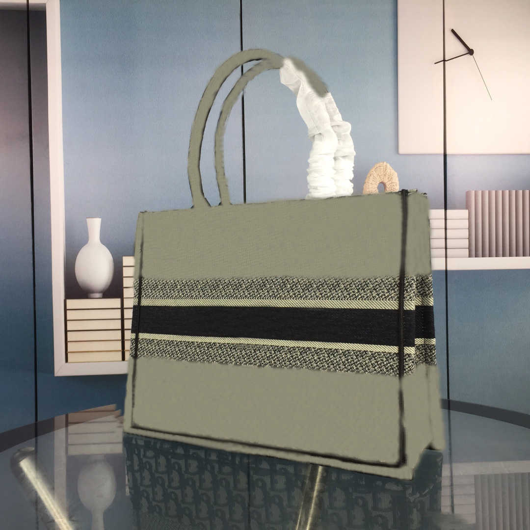 

High quality bag canvas shopping tote bag classic one shoulder female designer embroidery fashion large capacity, Box