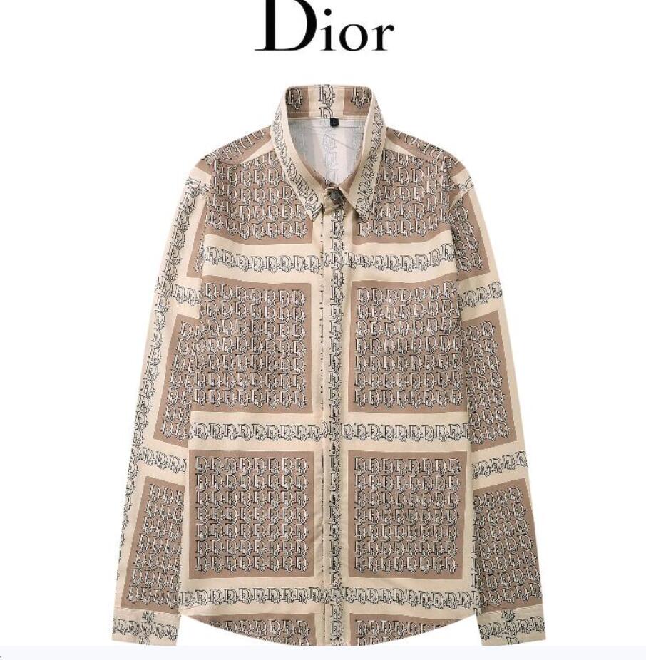Dior Louis Vuitton Long Sleeve Shirt Net Red ins Tactical Shirts Loose Versatile Top Men's Fashion Brand Korean Shirts Coat Fashions