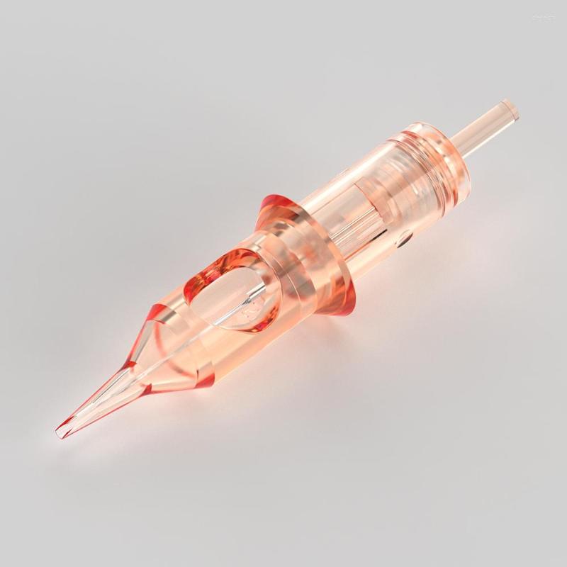 

Tattoo Needles QUELLE EN02Q Girl Orange Embroidery Silicone One Needle PMU 1RL Sterilized Round Liner For Permanent Makeup Machin