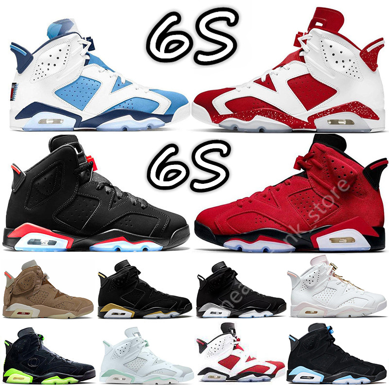 

6 6s Mens Basketball Shoes sneakers Toro UNC Metallic Silver Red Oreo Gold Hoops Blue Triple Black Cat Bred DMP Medium Olive carmine gatorade women sport Trainers, Shoes box