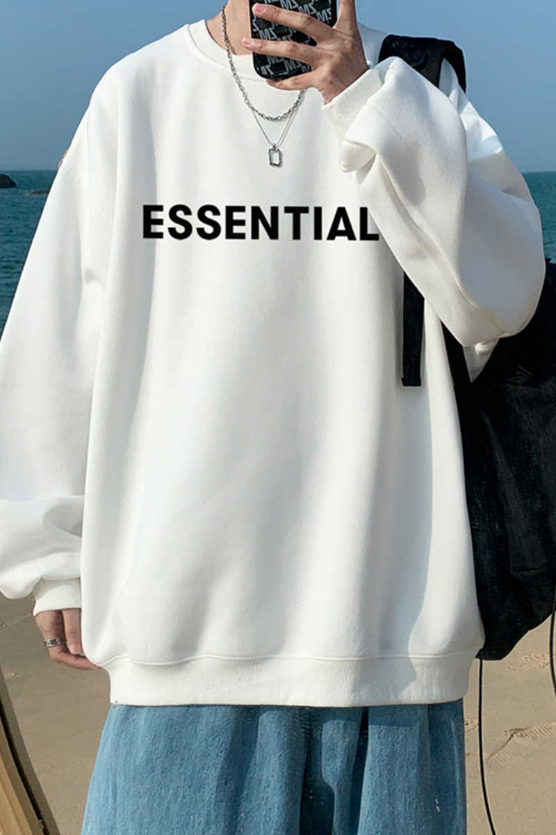 

Men's Hoodies Sweatshirts 21coos Large Ess English Letters Sweater Coat Coursemys Smart Chen Shop Trend, Dark gray