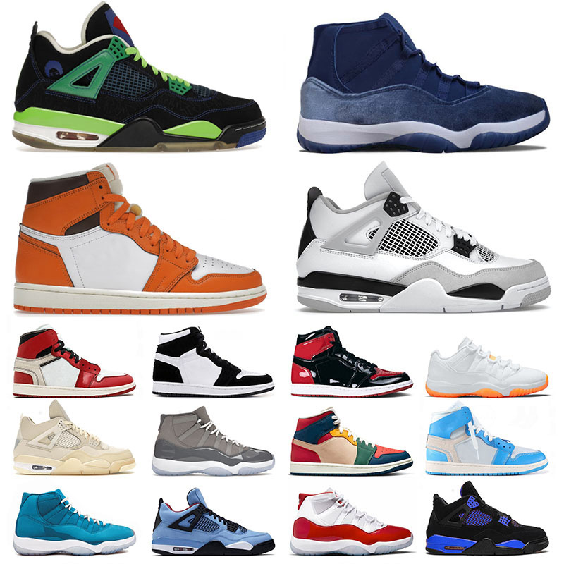 

Jorda 4 Jumpman 1 Men Women Basketball Shoes Starfish 1s High Patent Bred Ts Offs White 4s Black Cat IV Miamis Dolphins 11 Cool Grey 97JR, # 36-47 high og dark mocha