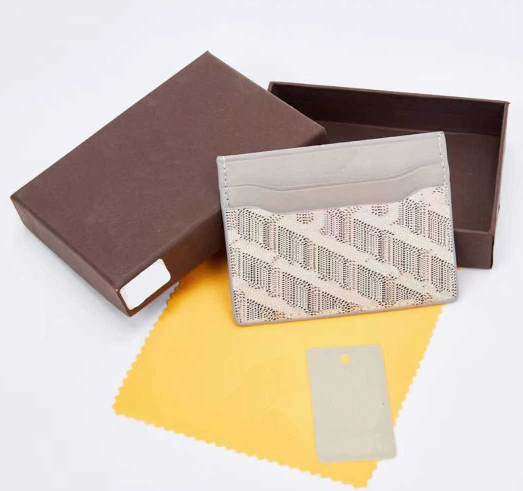 

Brand designer HANDBAG Card holder Ladies and Men clutch Goya highest quality leather multi-functional coin wallet pocket slot 10.4cm 7.2cm factory wholesale sales