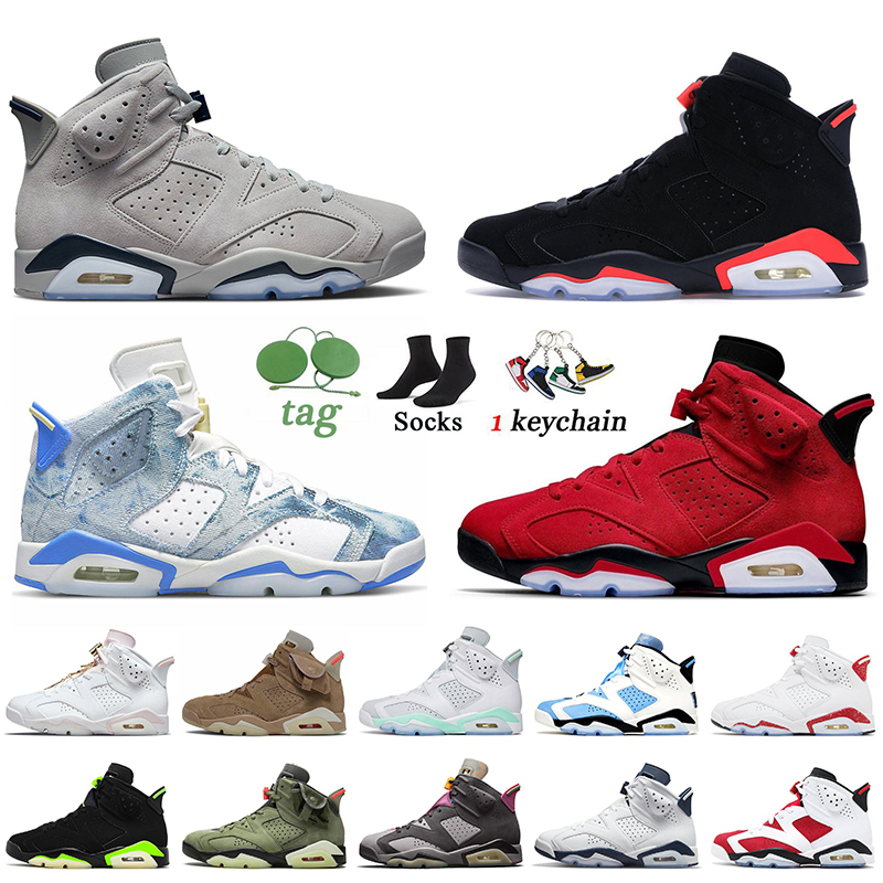 

Wholesale OG Fashion Basketball Shoes Jumpman 6 6s Georgetown Black Infrared Denim Toro UNC Mint Foam Bordeaux Gold Hoops Midnight Navy Trainers Sneakers, D40 triple black 40-47