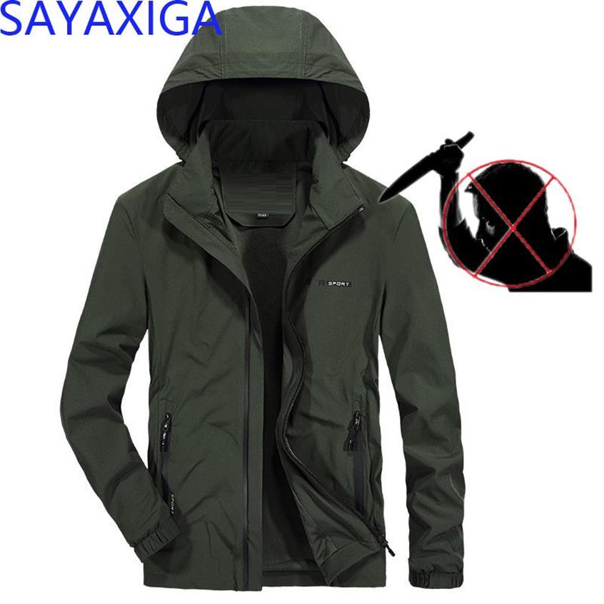 

Men's Jackets Anti Cut Knife Proof Clothing Anti-stab Jacket Stealth Resistant Coat Security Cut Stab 6XL 7XL221c, Black