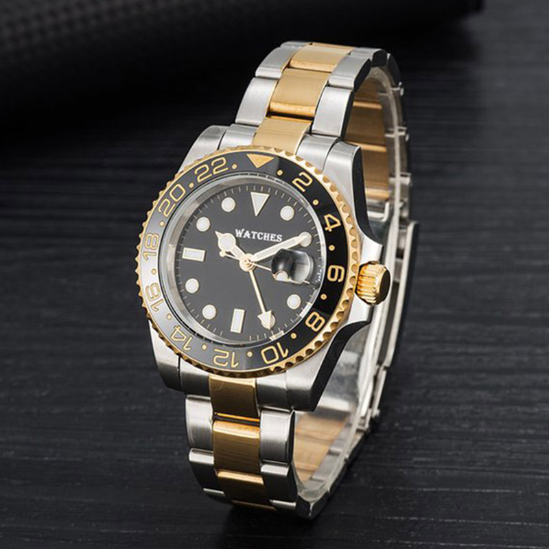 

mens automatic mechanical ceramics watches 41mm full stainless steel Swim wristwatches sapphire luminous watch business casual montre de luxe, S15