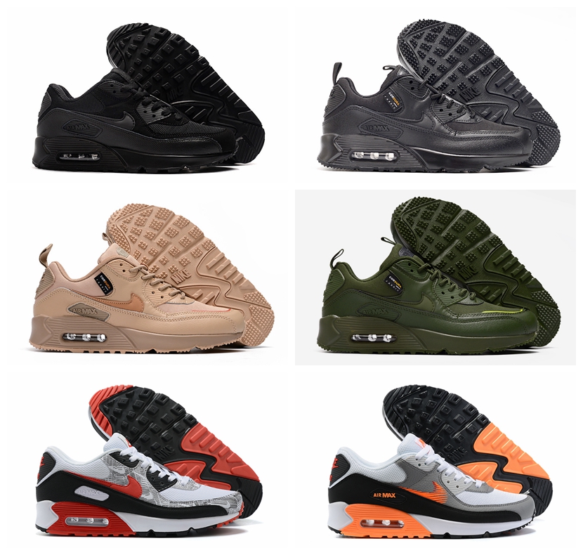 42Color max 90 Casual Chaussures 90s Bred Anthracite Gris Foncé Saint Valentin Surplus Noir Trail Team Gold airs Hommes Femmes Baskets Obsidian S