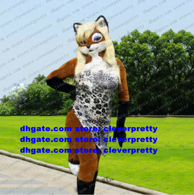 

Brown Plush Furry Mascot Costume Husky Dog Fox Fursuit Adult Cartoon Character Outfit Suit Gather Ceremoniously Community Activities zx2884, As in photos
