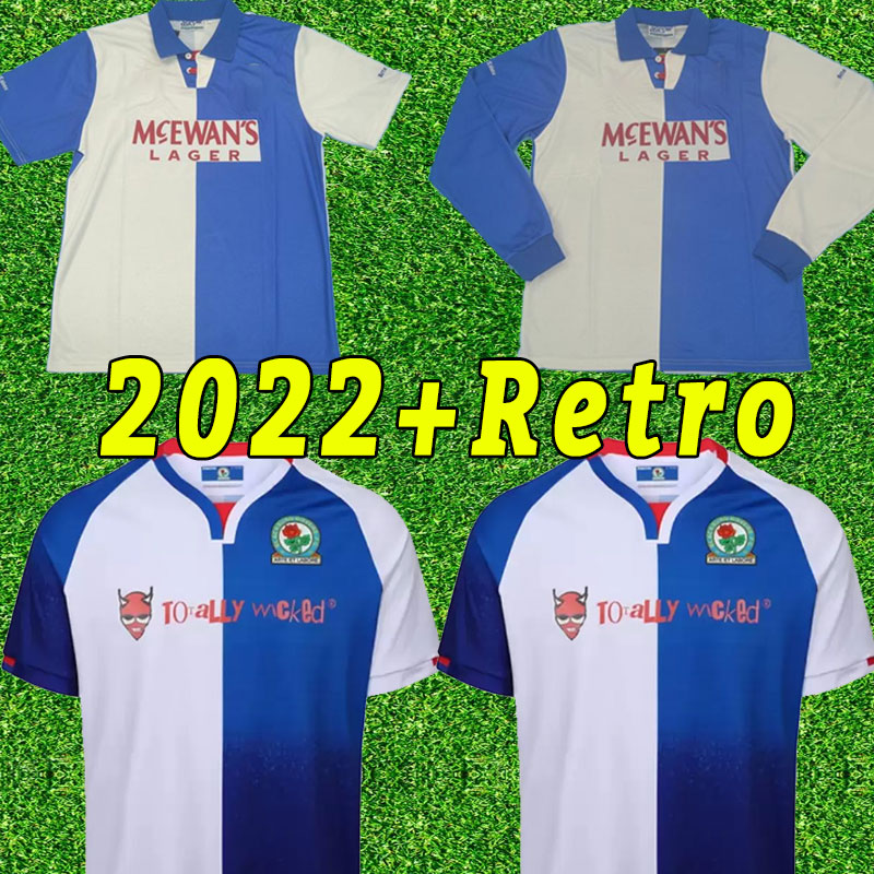 

2022 2023 Blackburn Soccer Jersey Rovers 7 ARMSTRONG 39 DOLAN 8 ROTHWELL Football Shirt Kits 23 DACK 9 GALLAGHER 19 DOWNING 4 JOHNSON away Retro 1994 95 long sleeve, Home