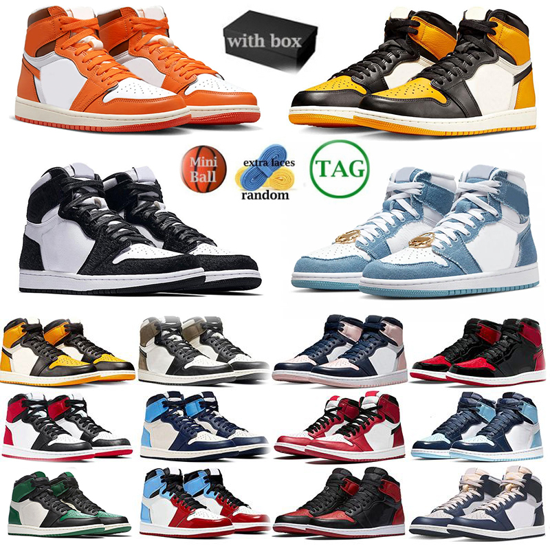 

2022-2023 with box 1 1s Basketball Shoes starfish High OG Men Women Bred patent taxi UNC panda Reverse Mocha Dark Mocha Hyper Royal Mens, 28