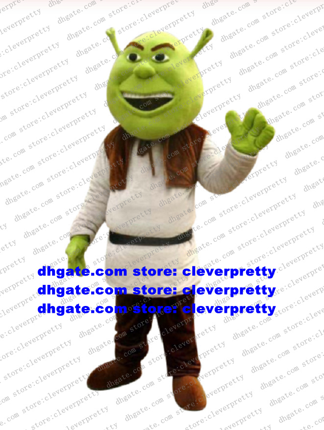 

Shrek Mascot Costume Adult Cartoon Character Outfit Suit Customers Thanks Meeting Costumes Dressed As Mascots CX2029, As in photos