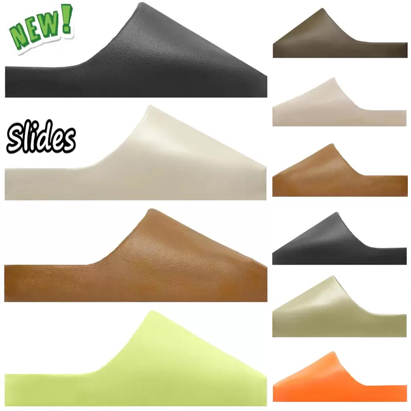 

OG Designer Foam slipper Men Women Sandal Slides Ochre Enflame Orange Vermillion red Earth Brown Soot Onyx Bone White Pure Resin Slide Sandals clog runner size 36-47