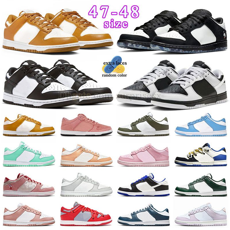 

mens women dunkies low phantom running shoes top lows black white reverse panda unc spartan green harvest moon lemon drop medium curry olive dunkd designer sneaker, D29 36-47 acg terra