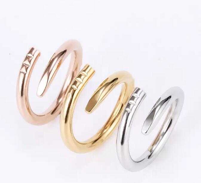 

Band Rings love screw ring mens rings classic luxury designer jewelry women Titanium steel Alloy Gold-Plated Gold Silver Rose Never fade Not allergi