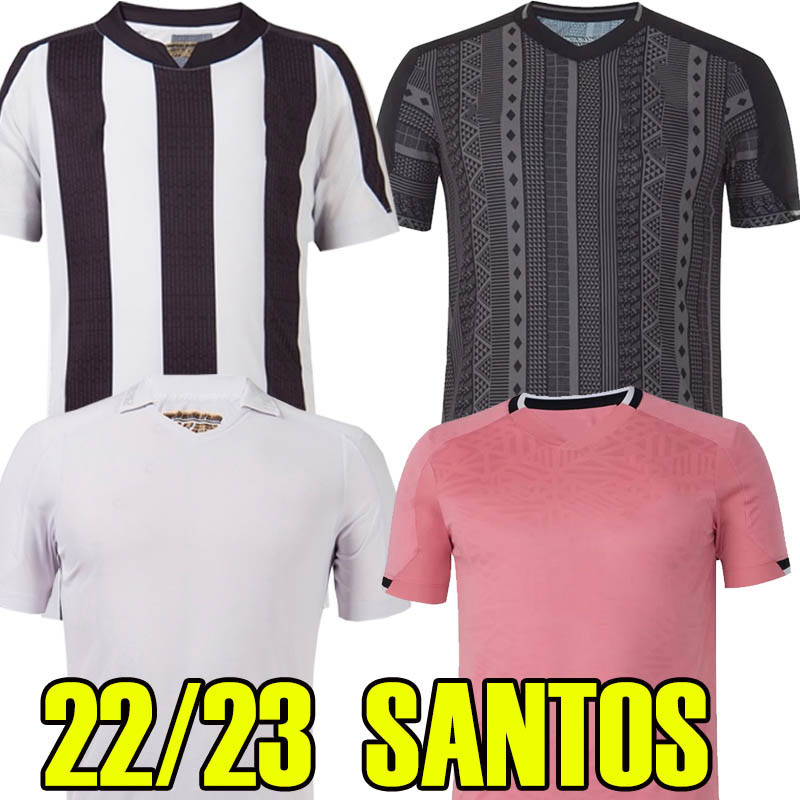 

22 23 SANTOS soccer jerseys Felipe Jonatan Kaio Ramos Jorge Pinto PATO SANCHEZ Libertadores 2022 2023 finals shirts camisa S.F.C. 125th football jersey S-XXL, 22 23 pink october