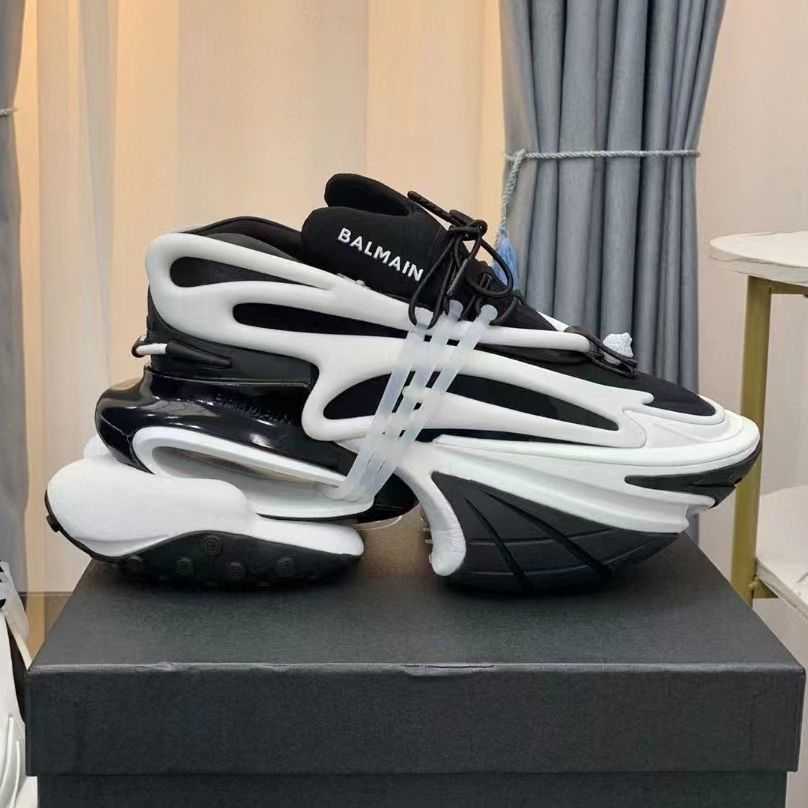 

Designer Sports Balman Shoes Trendy Sneakers Powerful 2022 Spaceship Space Men Women Lovers Shock Absorption Casual Fashion, Black and white (unisex)