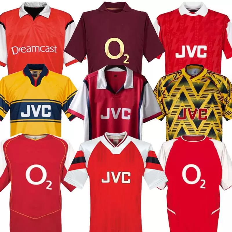 

TOP HIGHBURY HOME FOOTBALL SHIRT soccer jersey PIRES HENRY REYES 2002 04 Retro JERSEY 05 06 86 88 89 90 92 94 95 96 98 99 BERGKAMP 92 94 95 ADAMS Long sleeve 96 97 Galla, 93/94 away