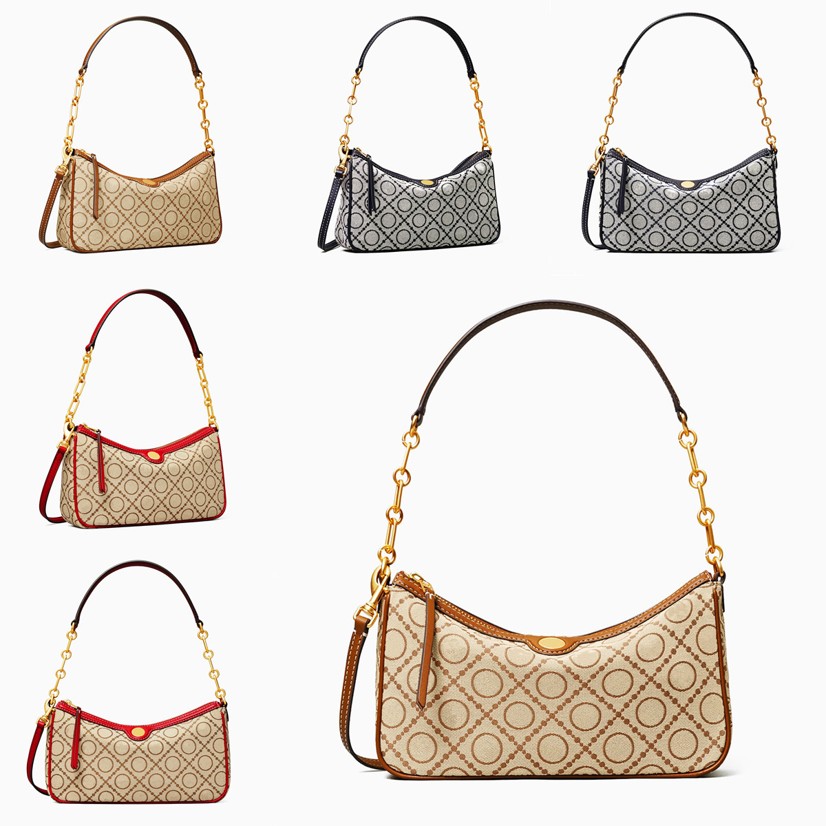 

Sugao Design Cosmetic Bags Adjustable detachable diagonal strap Fashion style Crescent Goddess Handbags Shoulder bag Cross Body Purse Totes Jacquard zipper, Brown