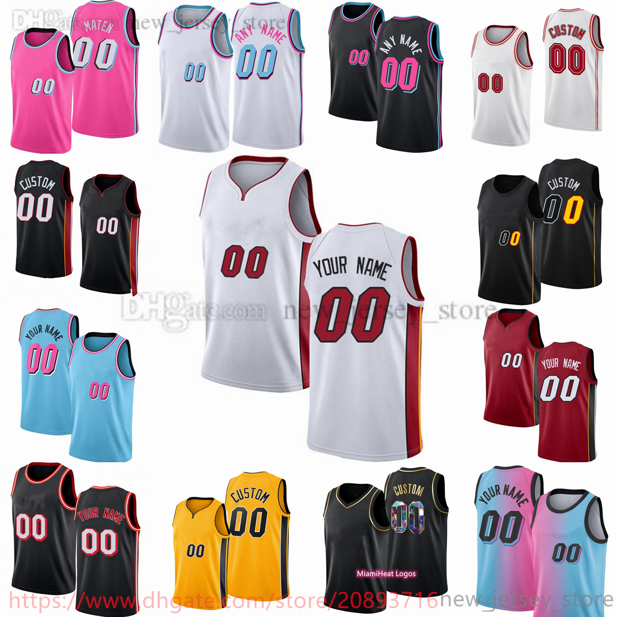 

Custom Printed 2023 New Season Basketball Jersey 5 Nikola Jovic 3 Dwyane 22 Jimmy Wade Butler 13 Bam 14 Tyler Adebayo Herro 55 Duncan Robinson 31 Max Strus Kyle 7 Lowry, Printed (any patch tell me on order)