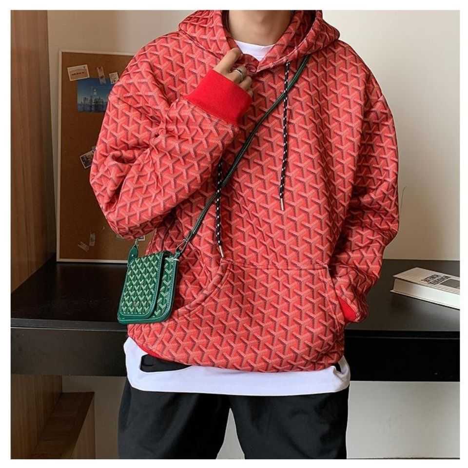 

Mens Hoodie Goya Designer Hoodies Men Hoody Women Sweatshirt Space Cotton Hooded Sweater Pullover Jacket, Red