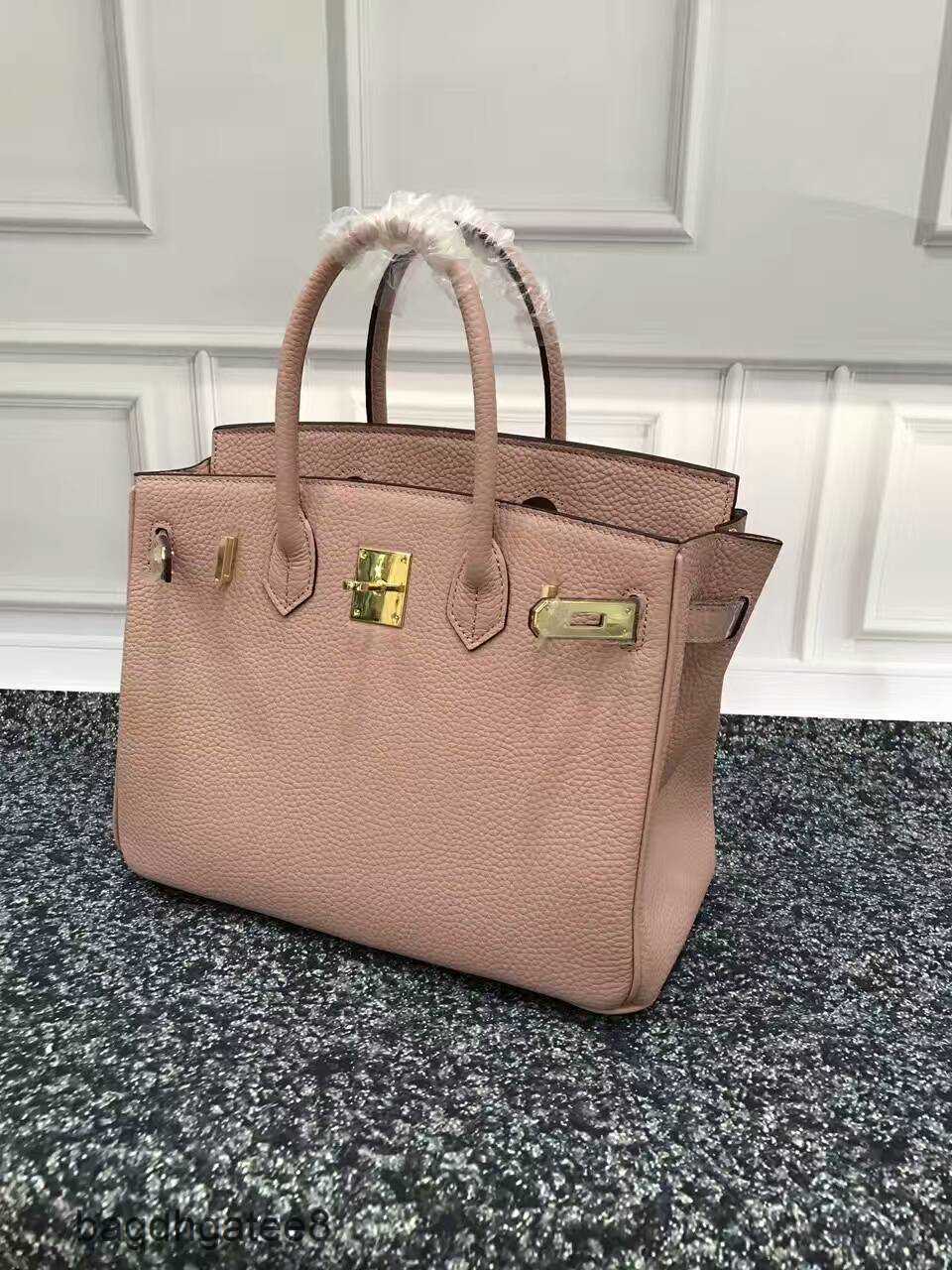Sacs Bags épaule un Hermee 2022 Birkins Leather Designer pour femmes Litchi Fashion Grain sacs à main