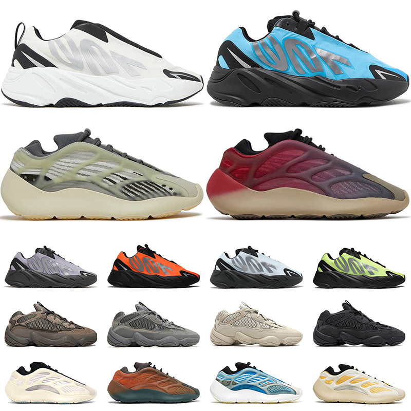 

men women 700 V3 running shoes Fade Salt Carbon Arzareth Laceless 700s V2 Analog Bright Cyan Granite Brown Clay Ash Grey Soft Vision mens trainer, # 16