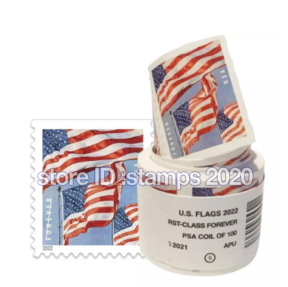 

2022 First Class USA Flag Forever Love Mail Supplies Envelopes Letters Postcard Cards Office Cards