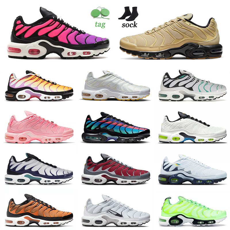 

Tn Plus Dusk Running Shoes Gum Lime Blast Orange Black Hyper Jade University Blue for Mens Women Tger Black Volt Sneakers Trainers Tns Size 12, B64 white black mint green 40-46