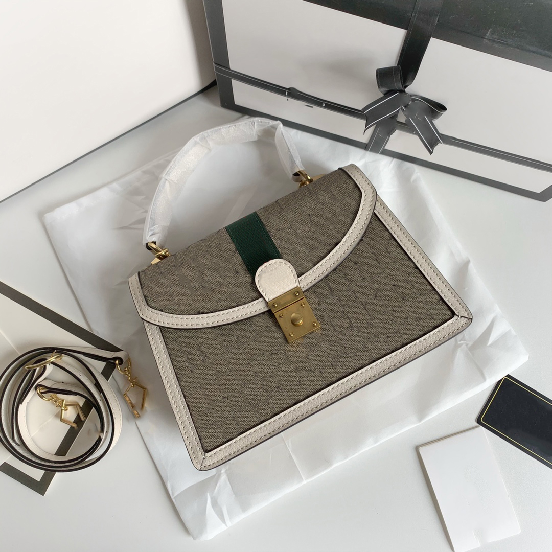 

Shopping Bag Tote Bag With Detachable Shoulder Strap Square Vintage Fusion Classic Webbing And G-shaped One-shoulder Luxury Designer Handbag, Letter g--red