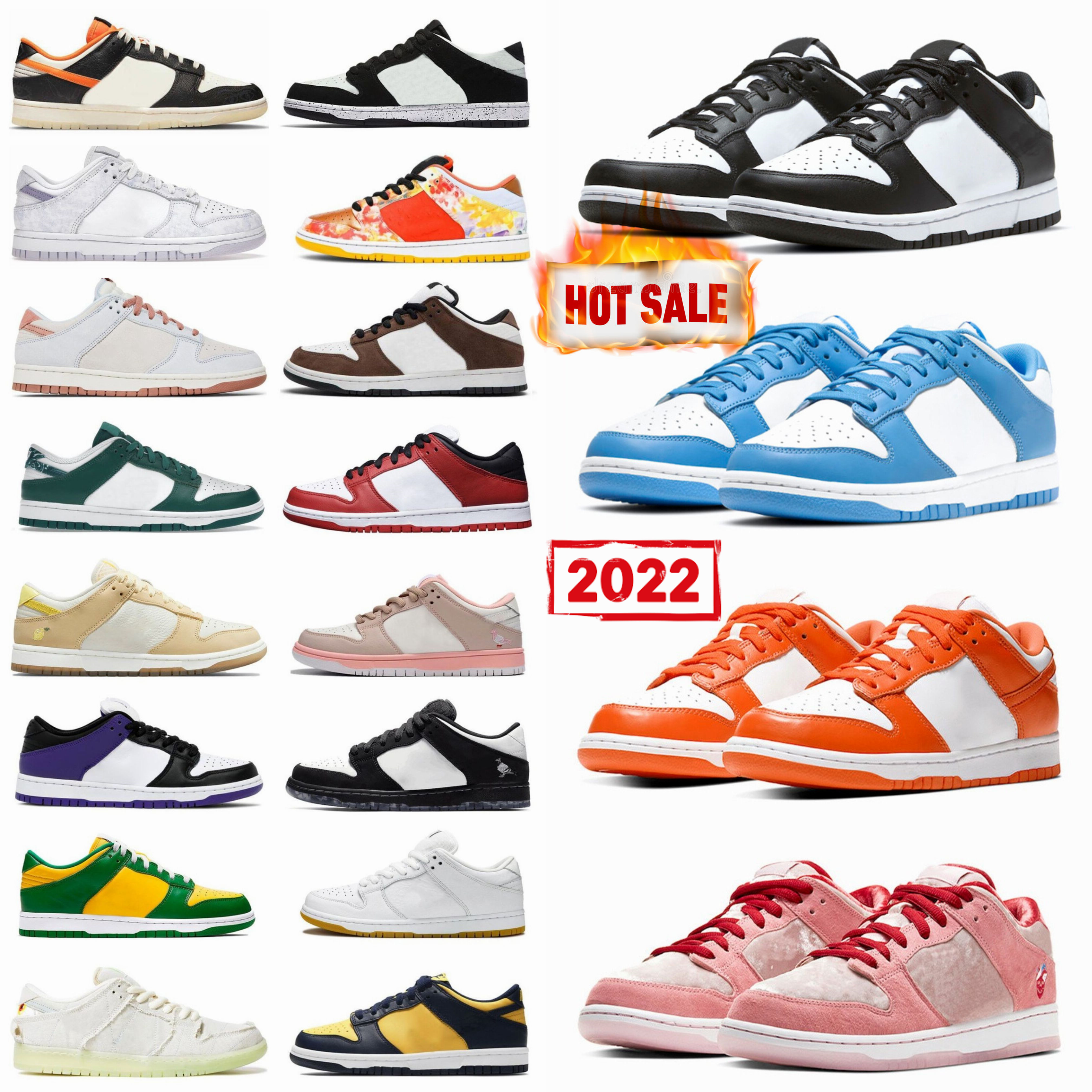 

2022 Low Sb Men Women Dunks Sports Shoes Panda UNC Chunky Dunky Travis Scotts Georgetown Sail Chicago Kentucky Syracuse Brazil Grey Fog Size 5.5-13, 49