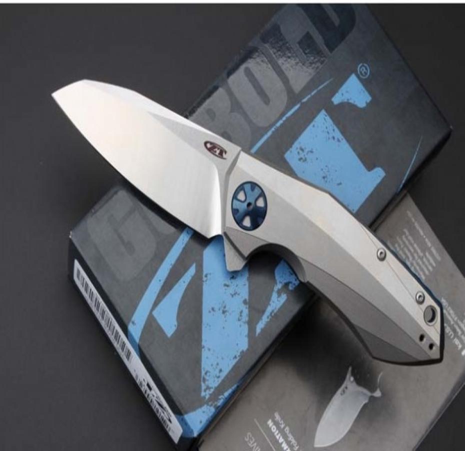 

Zero Tolerance ZT0456 Tactical Folding Knife Ball Bearing TC4 Titanium Alloy Flipper Ceramic Camping Hunting Survival Pocket EDC C9758991