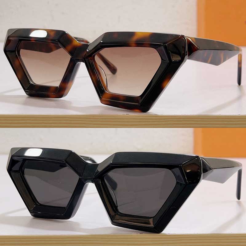 

The Cut Sunglasses Z1746U Dramatic Design Modern Geometric Aesthetics Features Black Acetate Fiber Frame for Men and Women Z1746 Fashion Brand Glasses Z17468U